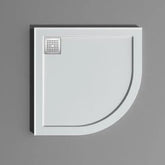 Curved Low Profile Polymarble Shower Base - Various Sizes